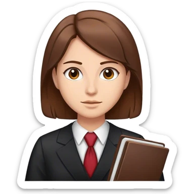 lawyer BROWN HAIR sticker