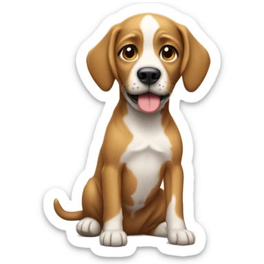 Cachorro com cartola. sticker