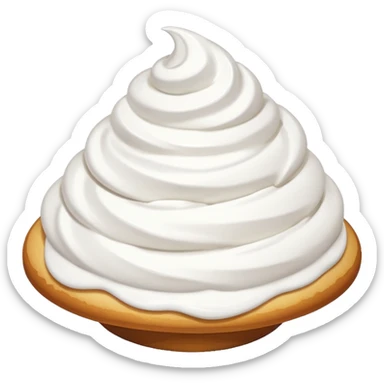 whipped cream sticker