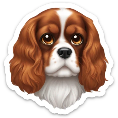 Cavalier king charles tricolore sticker