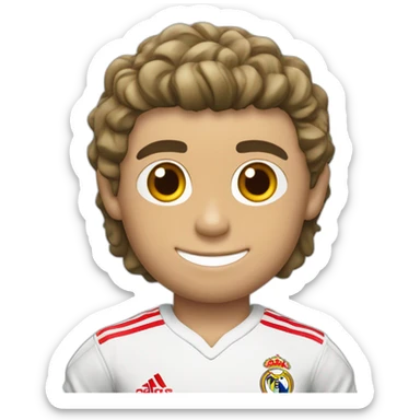 Cristiano Ronaldo avec le maillot du réal de madrid sticker