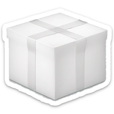 open white box sticker