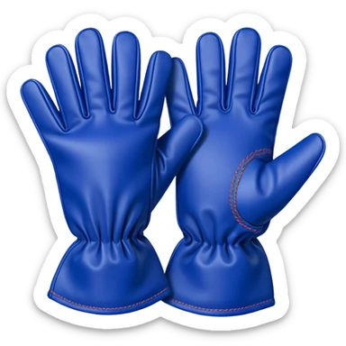 colored gloves sticker