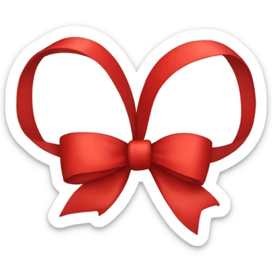 Red bow sticker