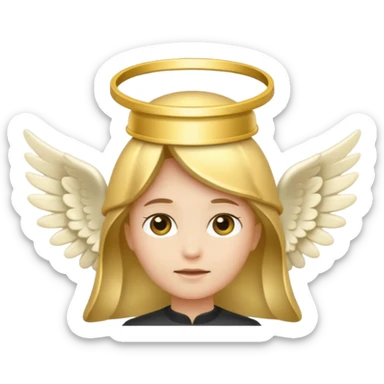 angel emoji halo as a standalone hat sticker