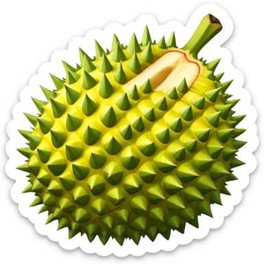 Emoji durian sticker