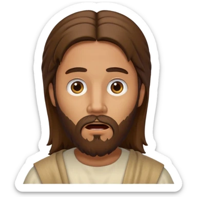 Jesus acting shocked sticker