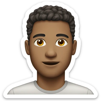 portrait of a light-skinned male sticker