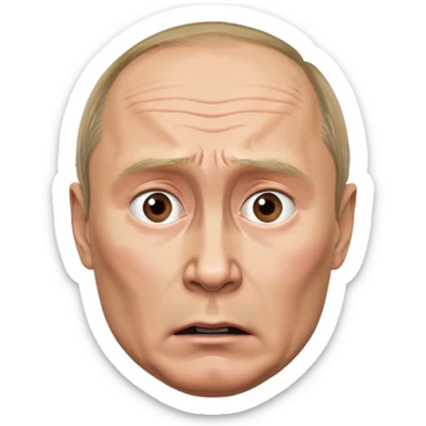 Vladimir putin scared for his life sticker