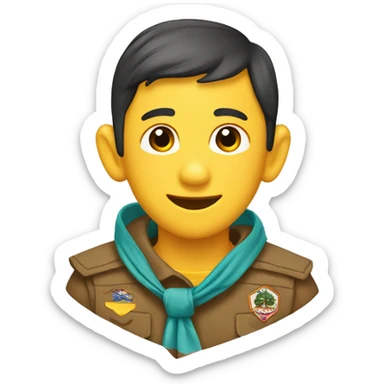 scout neckerchief sticker