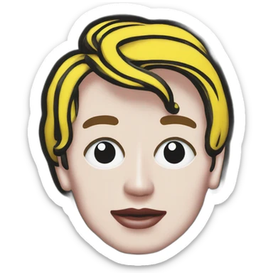 Roy Lichtenstein sticker