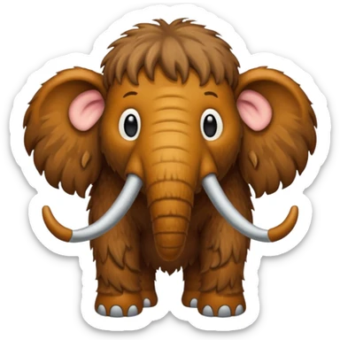 a brown Mammoth sticker