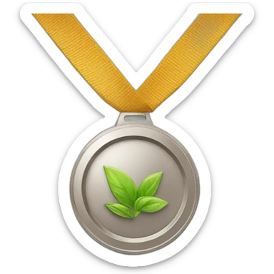 medal for sustainable living sticker