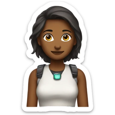 Eva with a Tierra  sticker