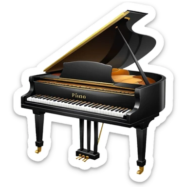 Piano recital sticker