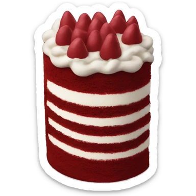 Red velvet cake sticker