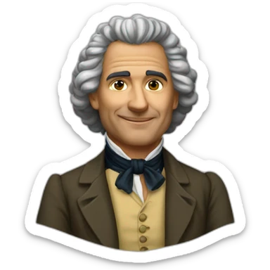 jean jacque rousseau sticker