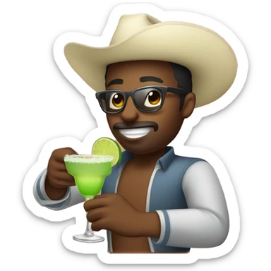 Salsa dancer drinking margarita  sticker