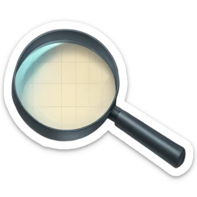 magnifying glass over a schedule sticker