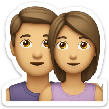 une personne sur le dos d'une autre personne qui est en train de crier sticker