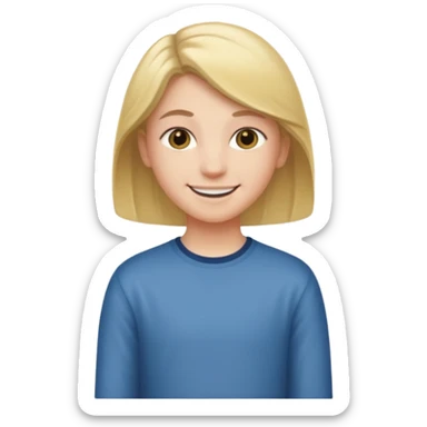 13 year old standing sticker