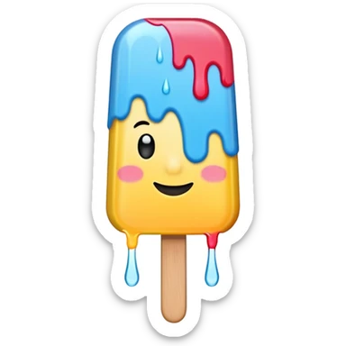 Popsicle: colorful sticker