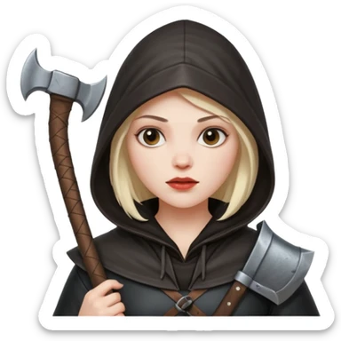 woman executioner sticker