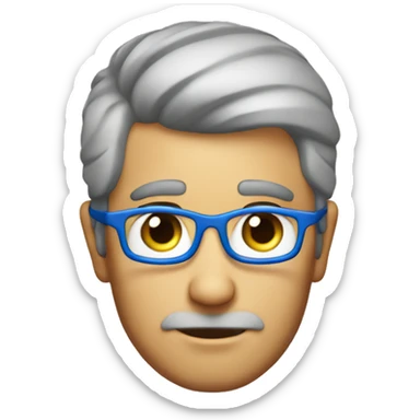 Australian dad with blue halo on top of his head sticker