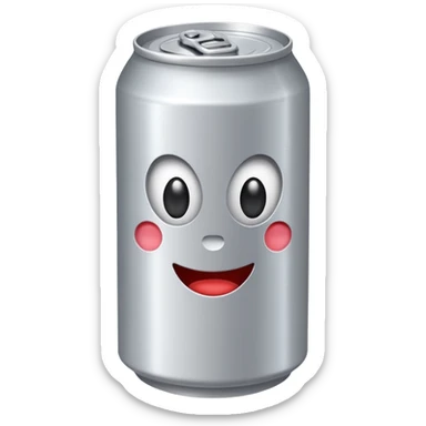 soda can without any face or branding sticker