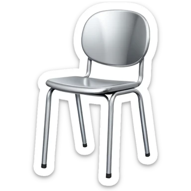 danish design metal chair sticker