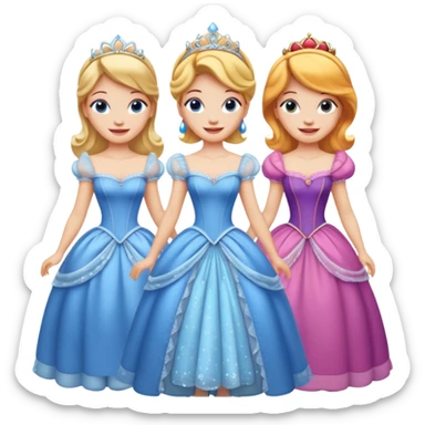 cinderella's three stepsister sticker