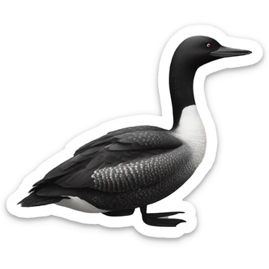 Loon sticker
