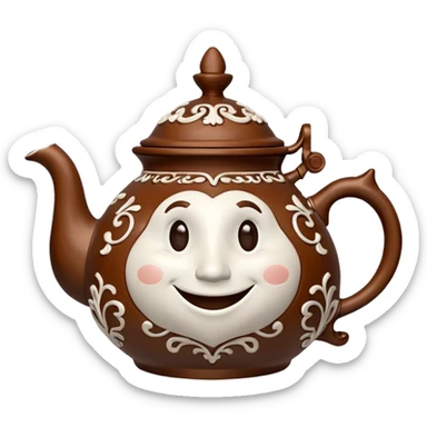 talking teapot sticker