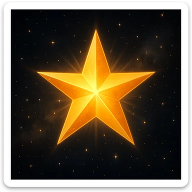 digital illustration of a star sticker