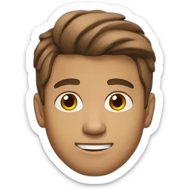 young man - tan skin - light beard - short brown hair - with laptop sticker