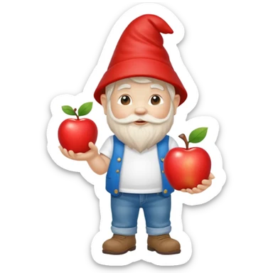 nain de jardin dans le style ios sticker