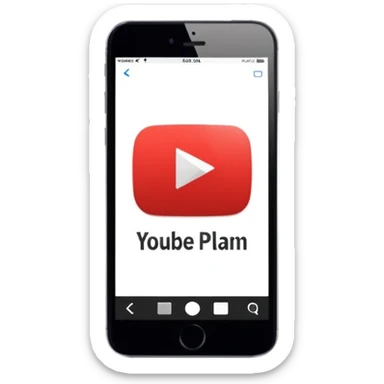 you tube logo play button animated you tube text sticker