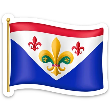 louisiana Creole flag sticker