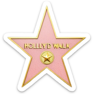 hollywood walk of fame sticker