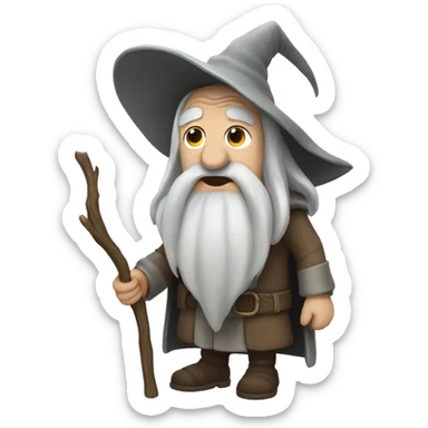 fish gandalf sticker