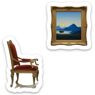 salvator dalì painting sticker