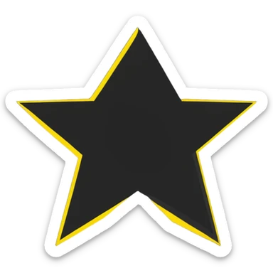 creative sparkle with different fabric patterns on each point, multi-textured star shape sticker