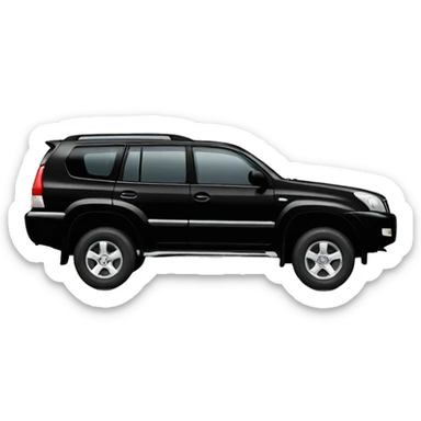 toyota prado 120 black sticker
