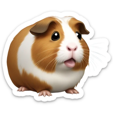 Crying Guinea pig sticker
