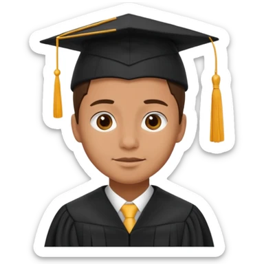 young university graduate sticker