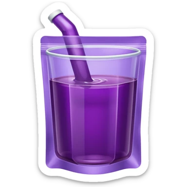 grape juice packet sticker