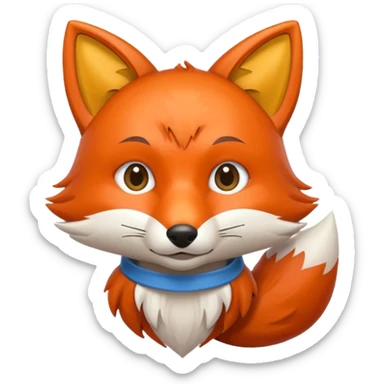 student fox sticker