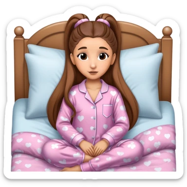 Ariana grande goes to bed  sticker
