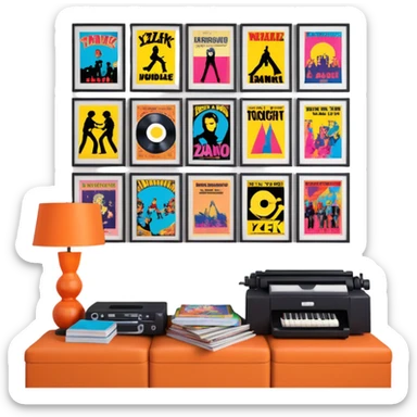 Poster room y2k style sticker