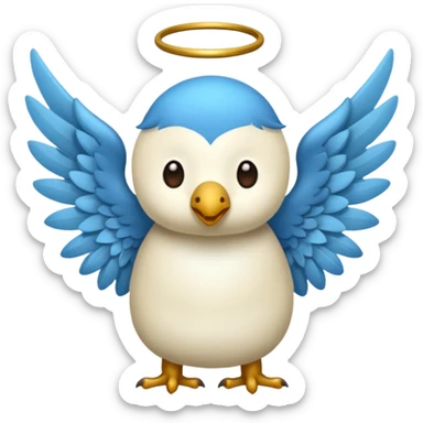 un animal ange de mongolie sticker